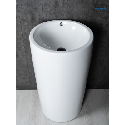 Раковина Gid Nb163 81107 накладная белая 46x46x85
