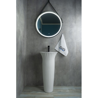 Раковина Gid Nb132 81113 накладная белая 41x41x84