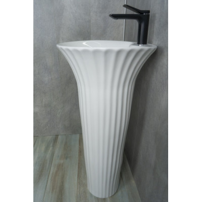 Раковина Gid Nb132 81113 накладная белая 41x41x84