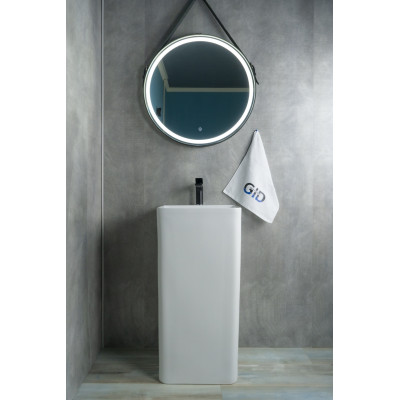 Раковина Gid Nb148 81117 накладная белая 42x41x86