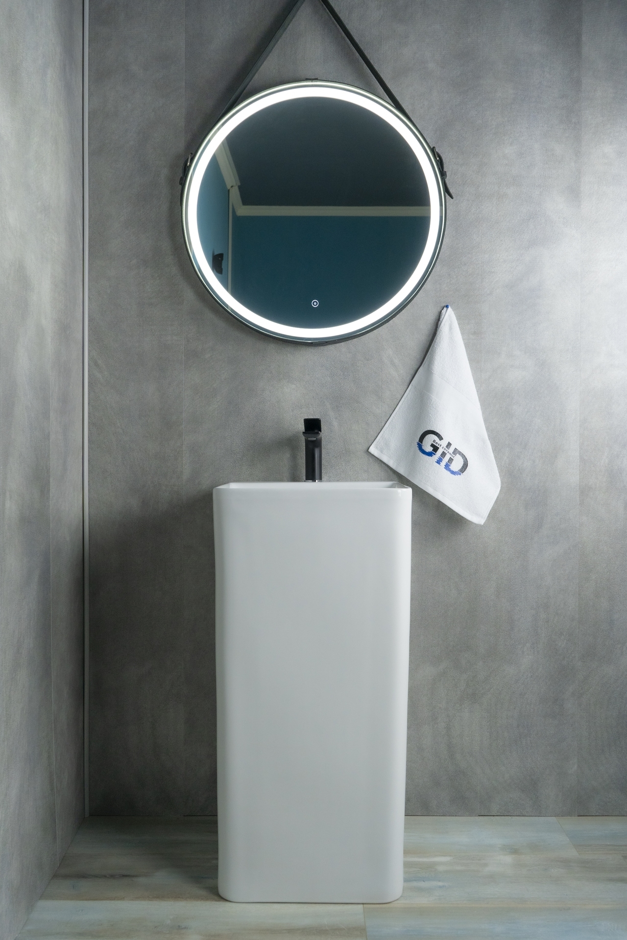 Раковина Gid Nb148 81117 накладная белая 42x41x86