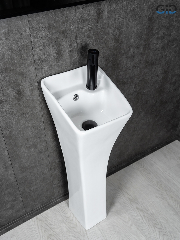 Раковина Gid M9012 81101 напольная белая 30x33x89