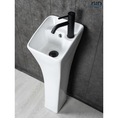 Раковина Gid M9012 81101 напольная белая 30x33x89