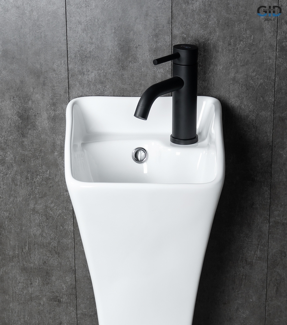 Раковина Gid M9012 81101 напольная белая 30x33x89