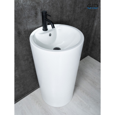 Раковина Gid Nb135 81102 накладная белая 46x46x86