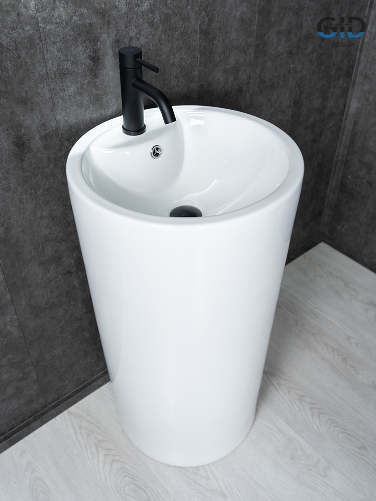 Раковина Gid Nb135 81102 накладная белая 46x46x86