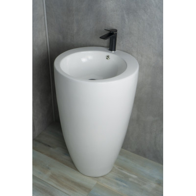 Раковина Gid Nb133 81106 накладная белая 49x49x82