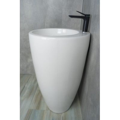 Раковина Gid Nb133 81106 накладная белая 49x49x82