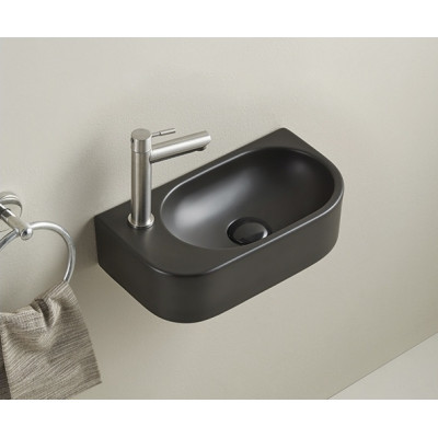 Раковина Gid Bm9274R 62204R подвесная черная матовая 40x21.5x12