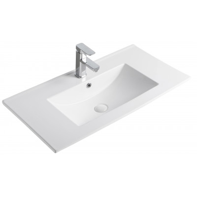 Раковина Gid NYJ803-80 71111 встраиваемая сверху белая 81x40x17