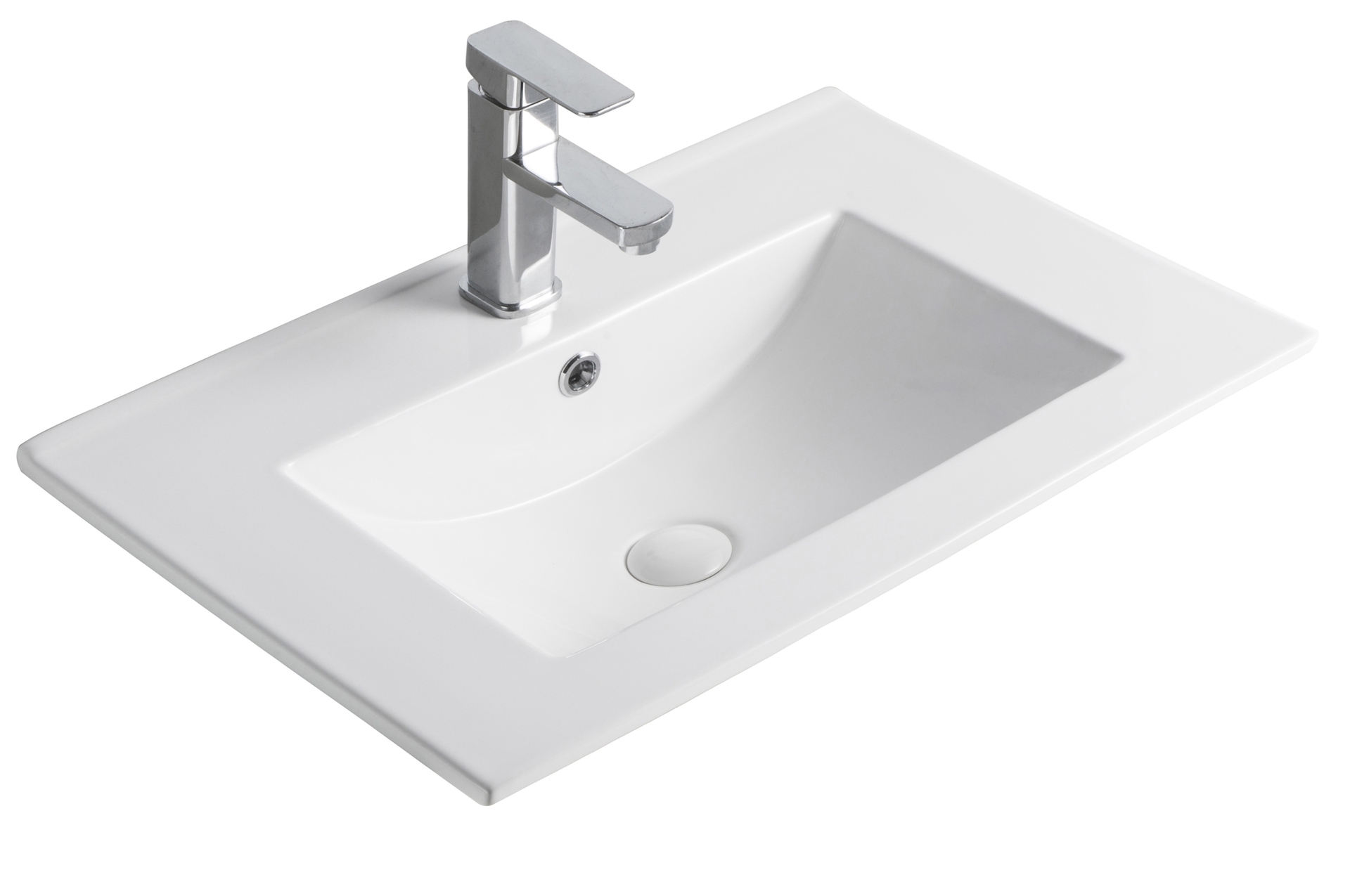Раковина Gid NYJ803-50 71108 встраиваемая сверху белая 51x40x17
