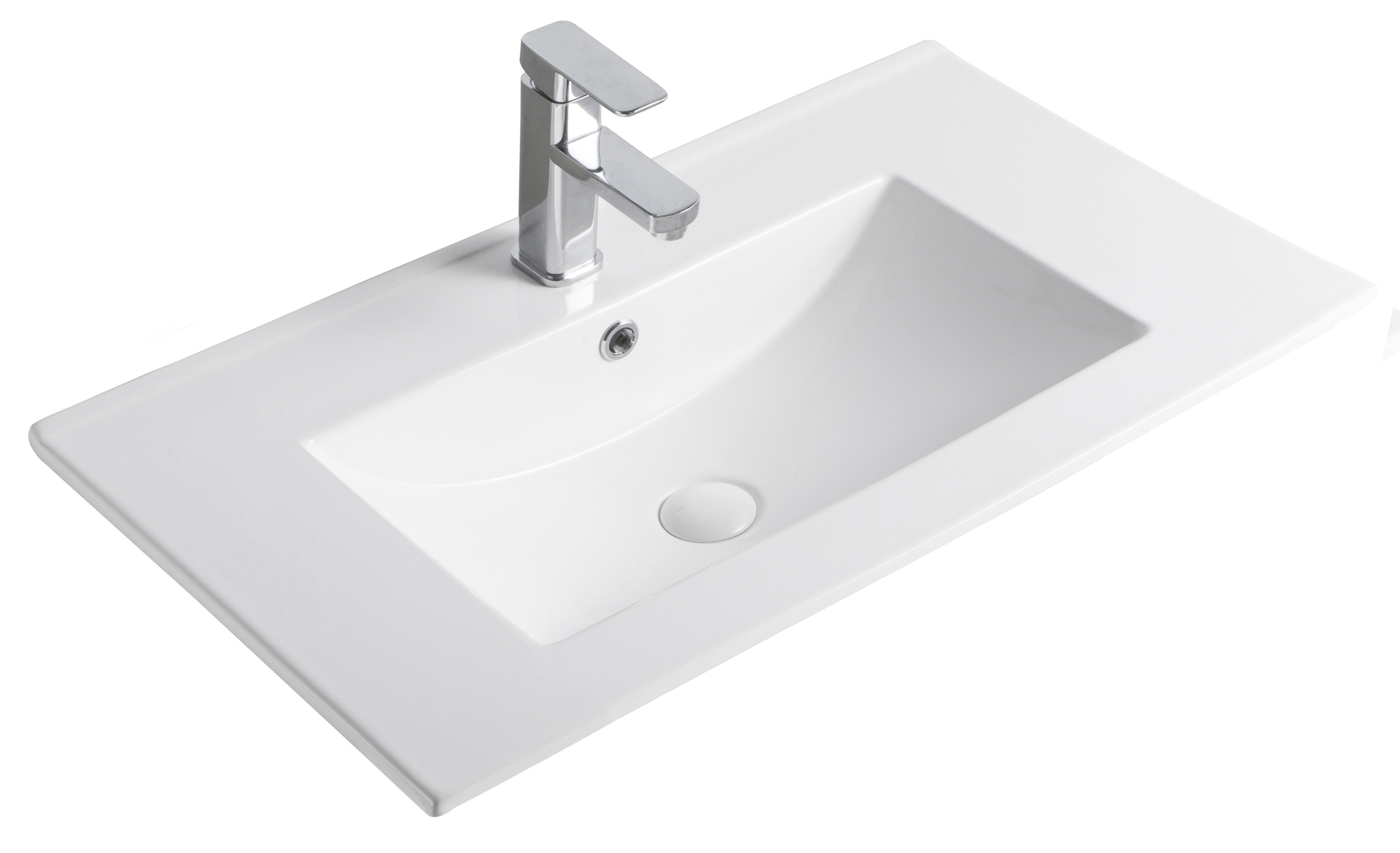 Раковина Gid NYJ803-60 71109 встраиваемая сверху белая 61x40x17