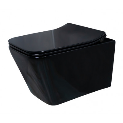 Унитаз подвесной Gid Tr2144BL 62224Y черная глянцевая 52x36x33.5