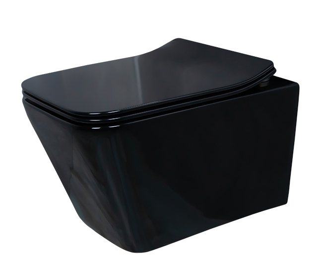 Унитаз подвесной Gid Tr2144BL 62224Y черная глянцевая 52x36x33.5