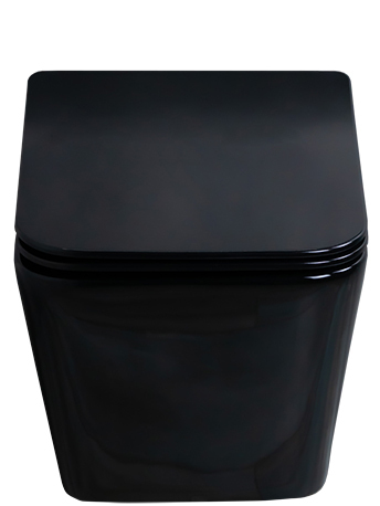 Унитаз подвесной Gid Tr2144BL 62224Y черная глянцевая 52x36x33.5
