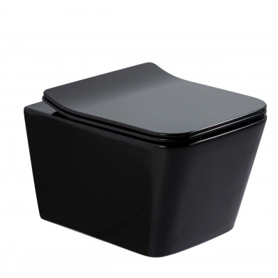 Унитаз подвесной Gid Tr2144BL 62224Y черная глянцевая 52x36x33.5