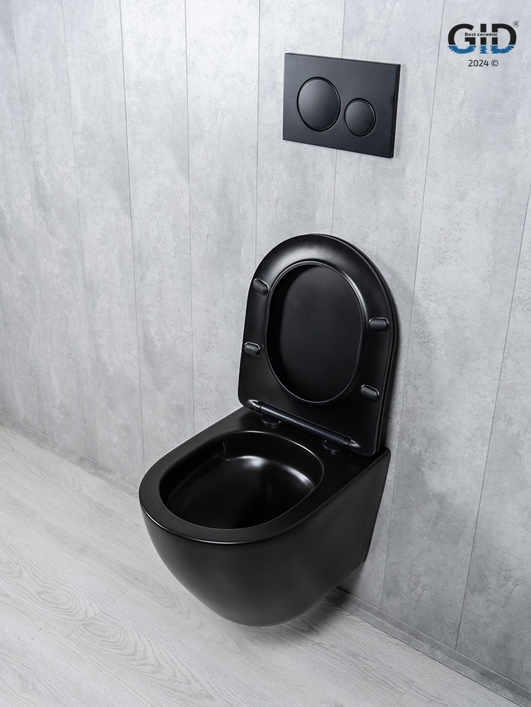 Унитаз подвесной Tornado Gid Tr2122TF-Bm 62261Y черный матовый 49x36x36