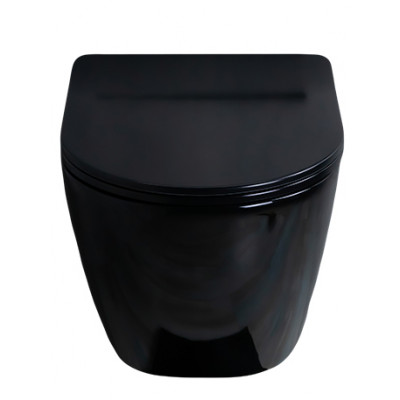 Унитаз подвесной Gid Tr2198-18 62204Y черная глянцевая 49x36x35.5