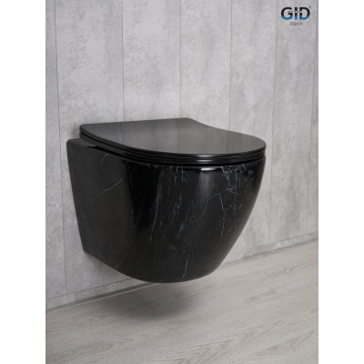 Унитаз подвесной Gid Bs2198 62227Y под камень глянцевый 49x36x35.5