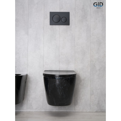 Унитаз подвесной Gid Bs2198 62227Y под камень глянцевый 49x36x35.5