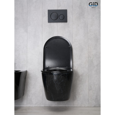 Унитаз подвесной Gid Bs2198 62227Y под камень глянцевый 49x36x35.5