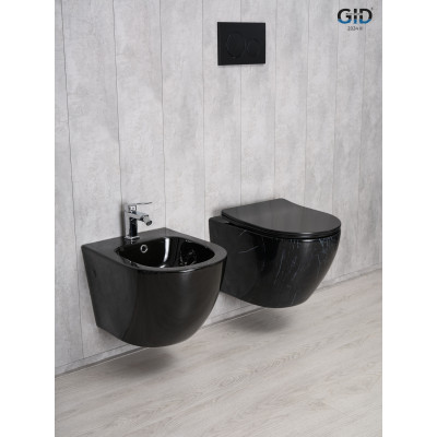 Унитаз подвесной Gid Bs2198 62227Y под камень глянцевый 49x36x35.5