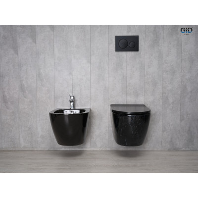 Унитаз подвесной Gid Bs2198 62227Y под камень глянцевый 49x36x35.5