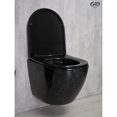 Унитаз подвесной Gid Bs2198 62227Y под камень глянцевый 49x36x35.5