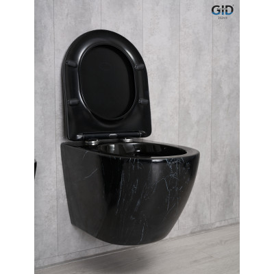 Унитаз подвесной Gid Bs2198 62227Y под камень глянцевый 49x36x35.5