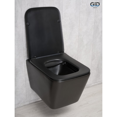 Унитаз подвесной Gid Tr2144Bm 62225Y черный матовый 52x36x33.5