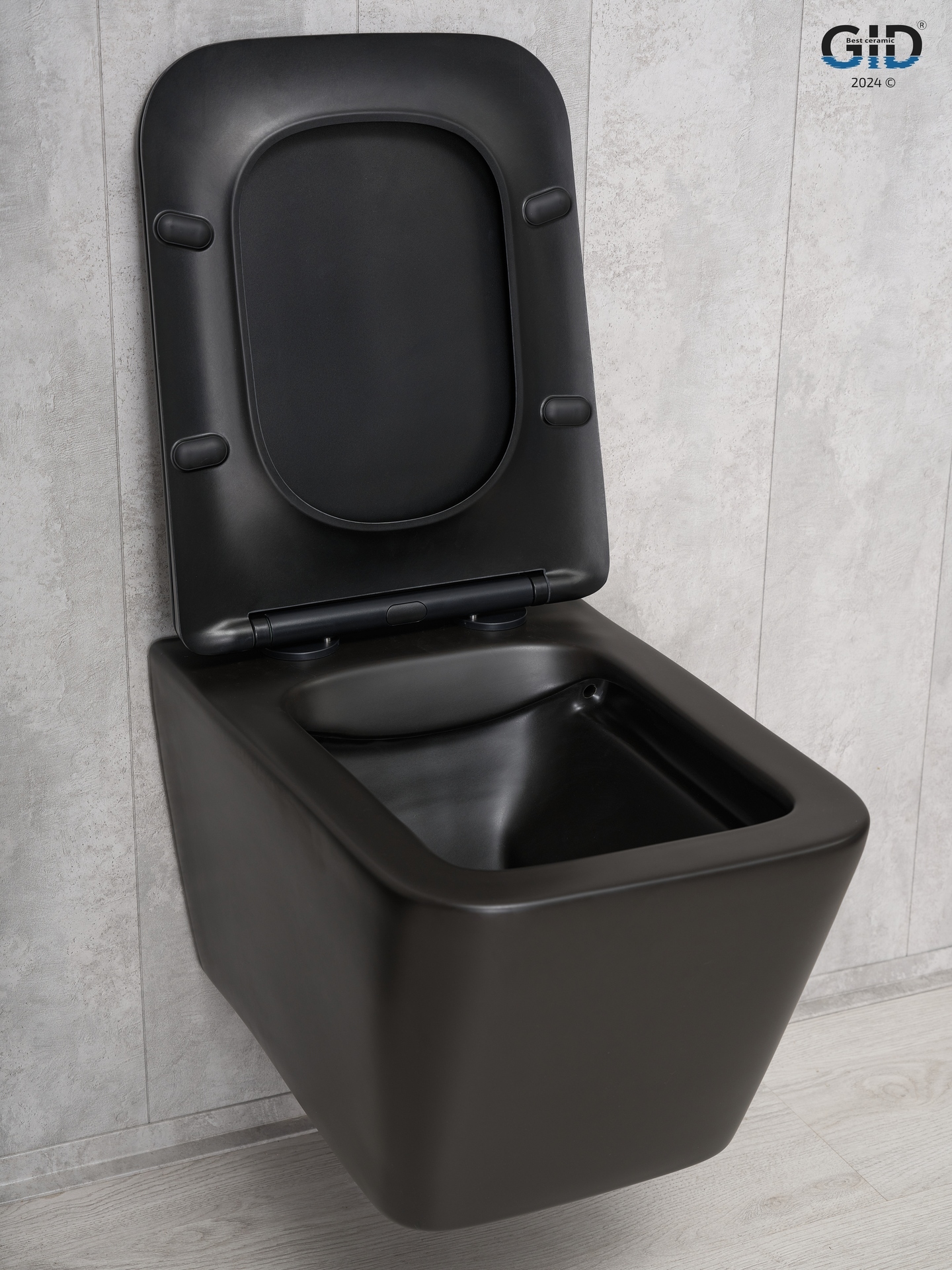 Унитаз подвесной Gid Tr2144Bm 62225Y черный матовый 52x36x33.5