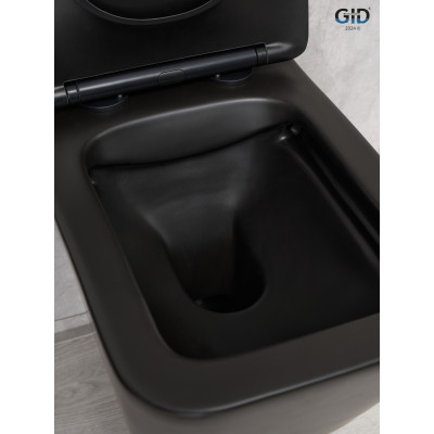 Унитаз подвесной Gid Tr2144Bm 62225Y черный матовый 52x36x33.5