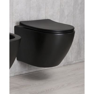 Унитаз подвесной Gid Bm2198 62226Y черный матовый 49x36x35.5