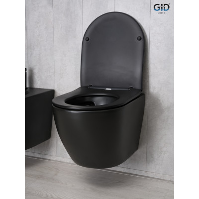 Унитаз подвесной Gid Bm2198 62226Y черный матовый 49x36x35.5