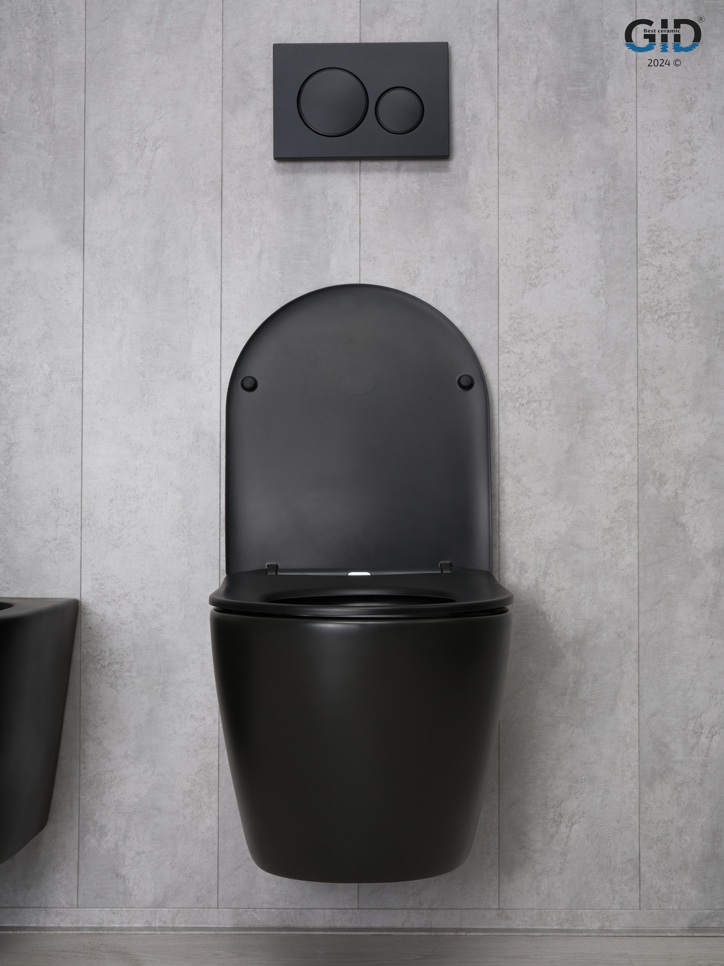 Унитаз подвесной Gid Bm2198 62226Y черный матовый 49x36x35.5