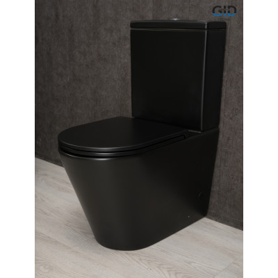 Унитаз напольный Gid Tn2189Bm 62248Y черный матовый 64.5x38.5x82.5