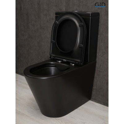 Унитаз напольный Gid Tn2189Bm 62248Y черный матовый 64.5x38.5x82.5