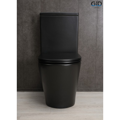 Унитаз напольный Gid Tn2189Bm 62248Y черный матовый 64.5x38.5x82.5