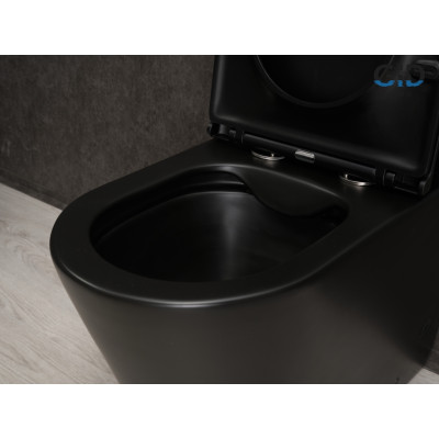 Унитаз напольный Gid Tn2189Bm 62248Y черный матовый 64.5x38.5x82.5
