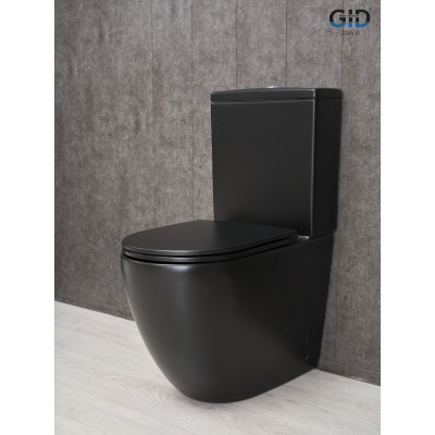 Унитаз напольный Gid Tn2188Bm 62250Y черный матовый 62.5x38.5x84