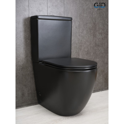Унитаз напольный Gid Tn2188Bm 62250Y черный матовый 62.5x38.5x84