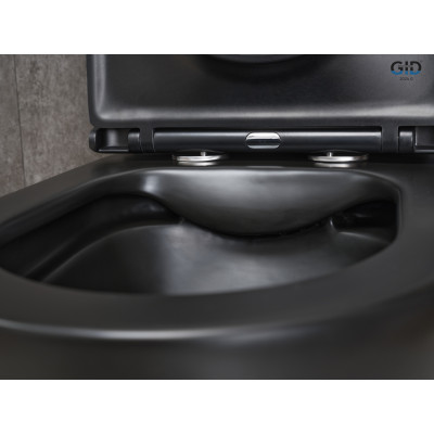 Унитаз напольный Gid Tn2188Bm 62250Y черный матовый 62.5x38.5x84