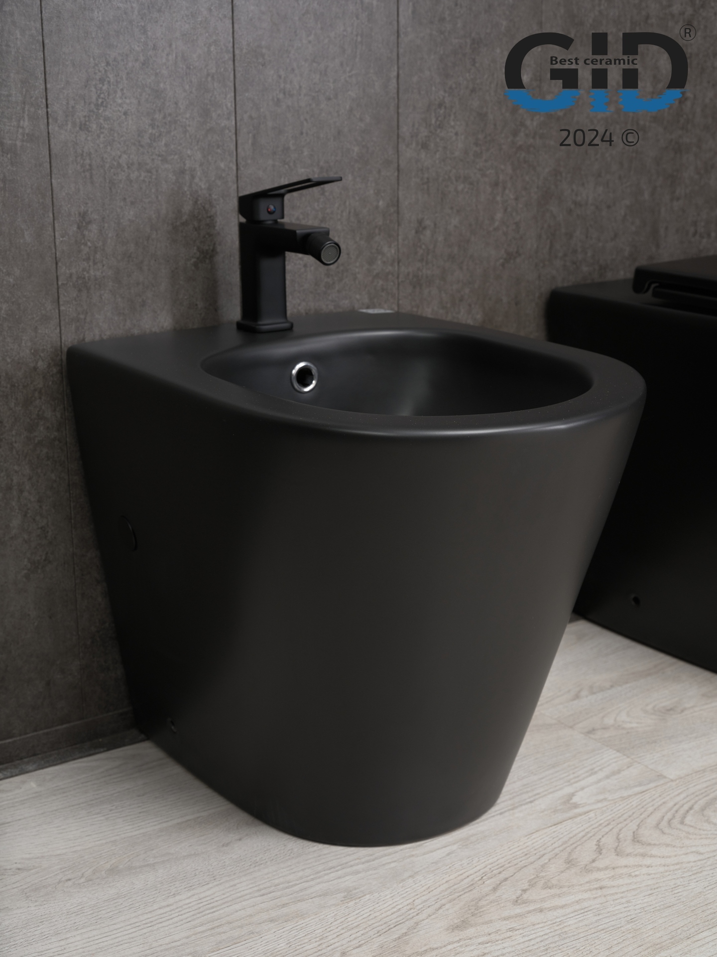 Биде напольное Gid BDN-30BM 21105 черный матовый 51.5x36.5x43