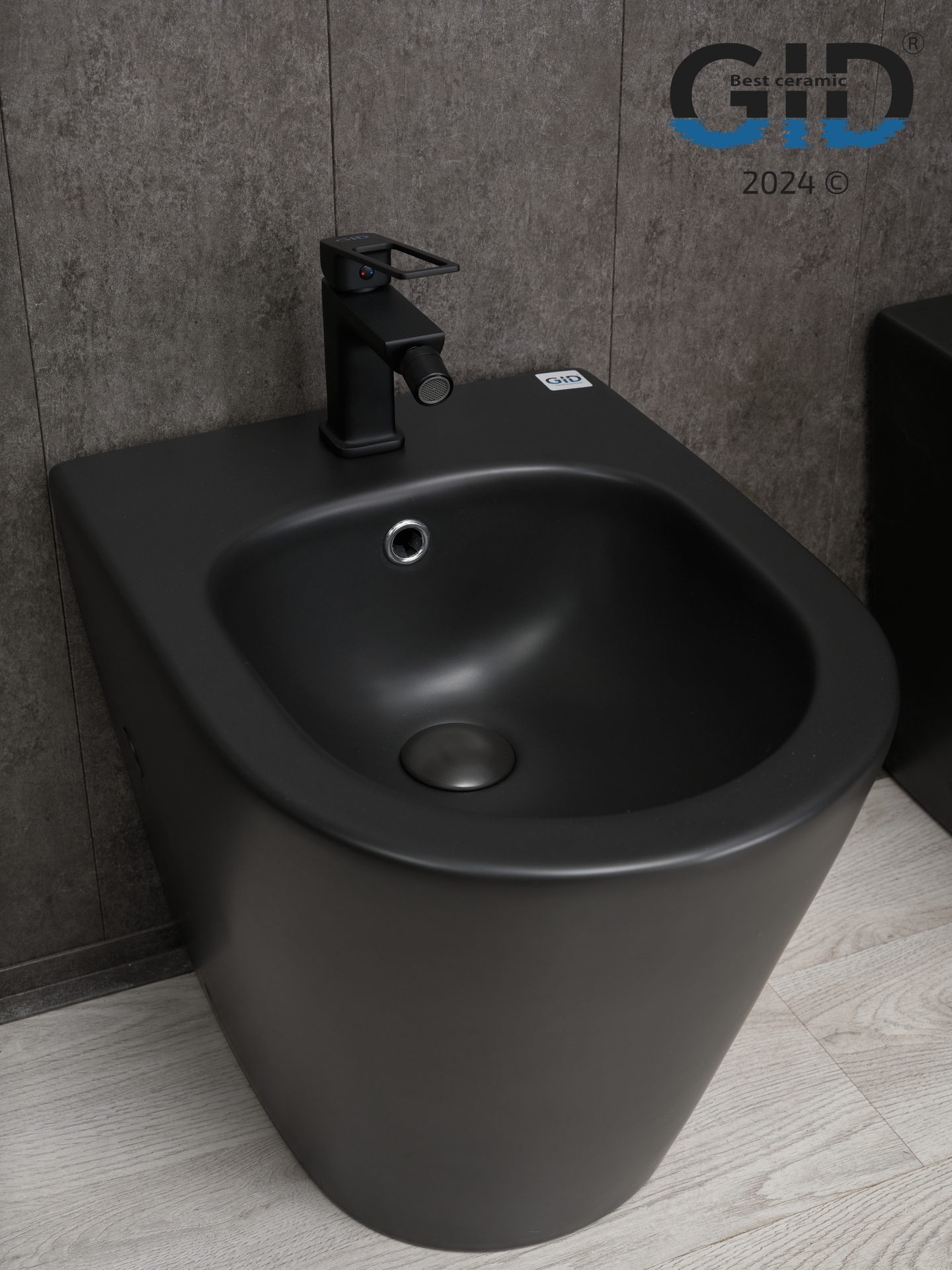 Биде напольное Gid BDN-30BM 21105 черный матовый 51.5x36.5x43