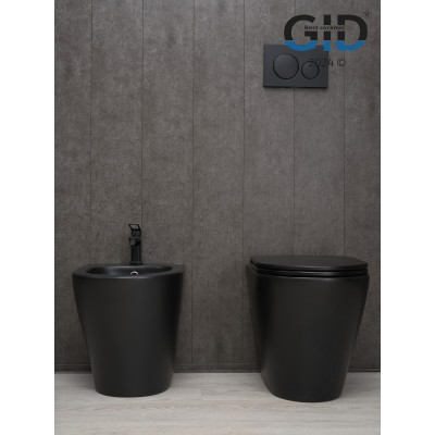 Биде напольное Gid BDN-30BM 21105 черный матовый 51.5x36.5x43