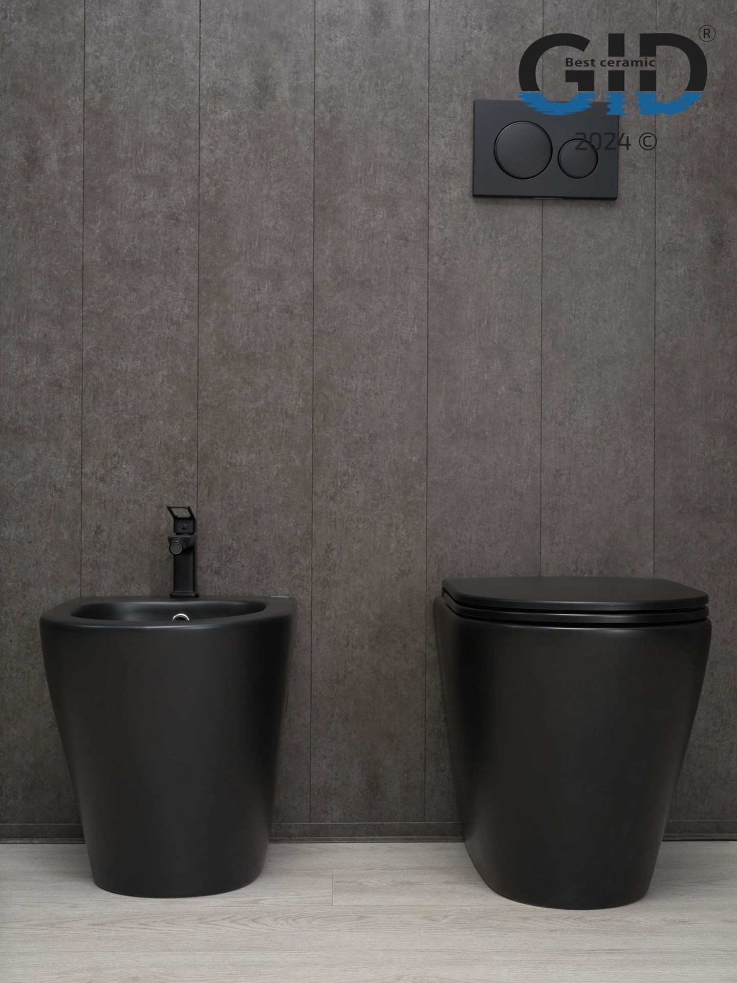 Биде напольное Gid BDN-30BM 21105 черный матовый 51.5x36.5x43
