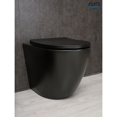Унитаз приставной Gid TRS-269BM 62214Y черный матовый 56x36.5x42