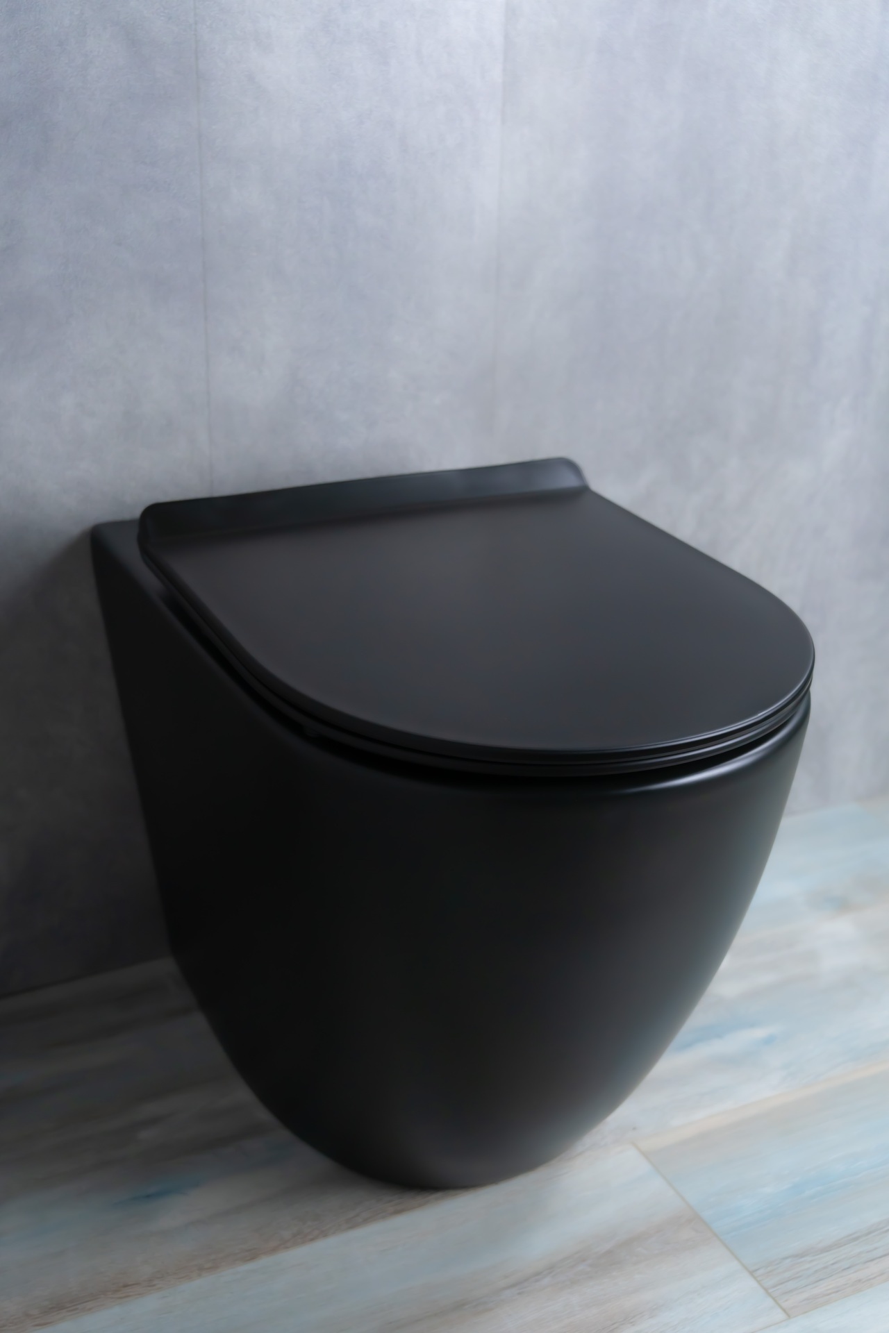 Унитаз приставной Gid TRS-269BM 62214Y черный матовый 56x36.5x42