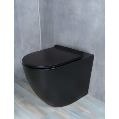 Унитаз приставной Gid TRS-269BM 62214Y черный матовый 56x36.5x42