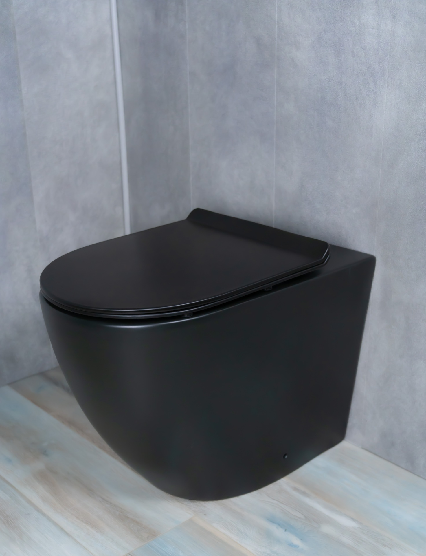 Унитаз приставной Gid TRS-269BM 62214Y черный матовый 56x36.5x42